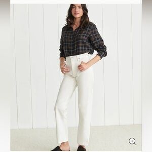 AGOLDE 90's Pinch Waist Jean Off White